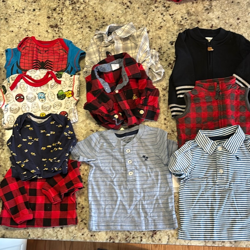Baby boy shirt bundle 0-3 m